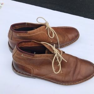 Steve Madden threaded sole leather shoes